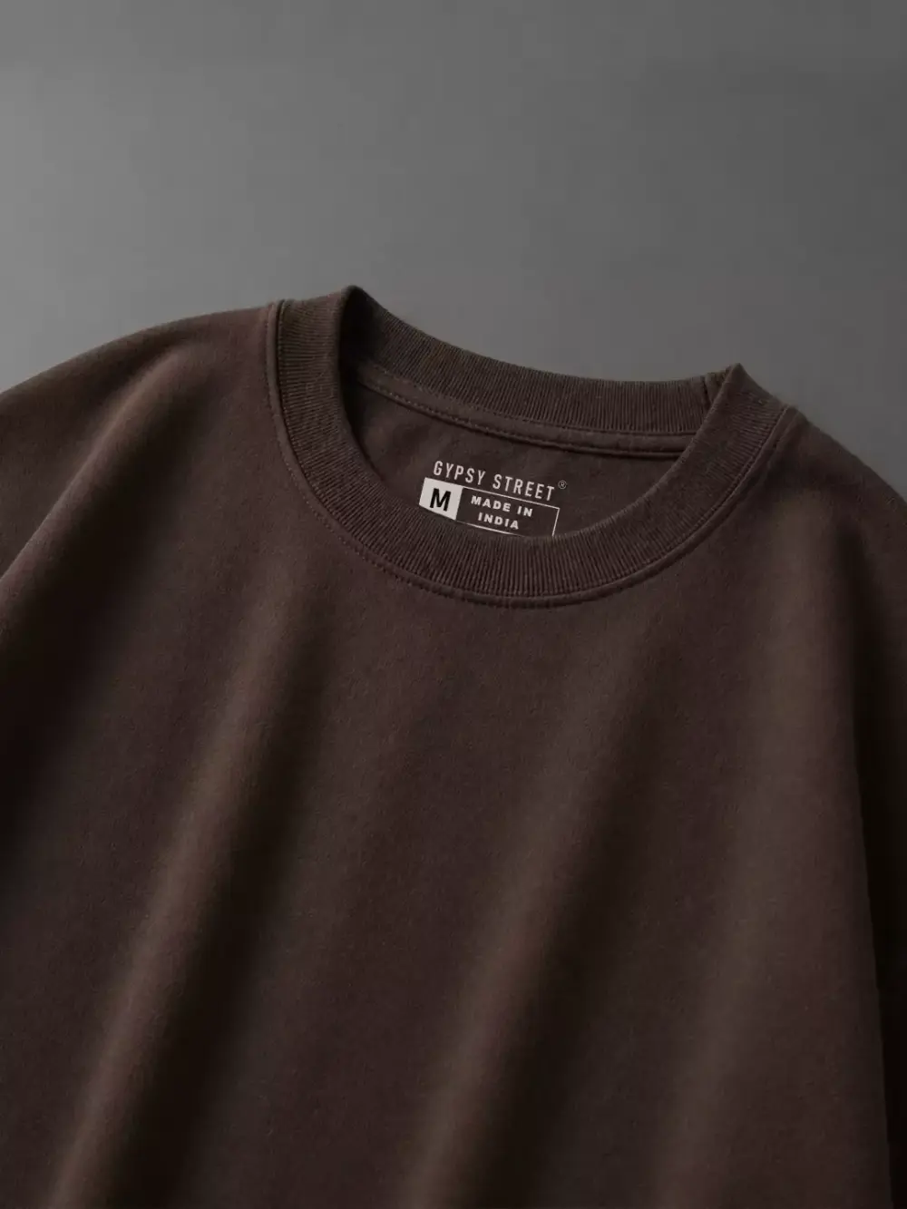 dark brown plain solid oversized tee unisex