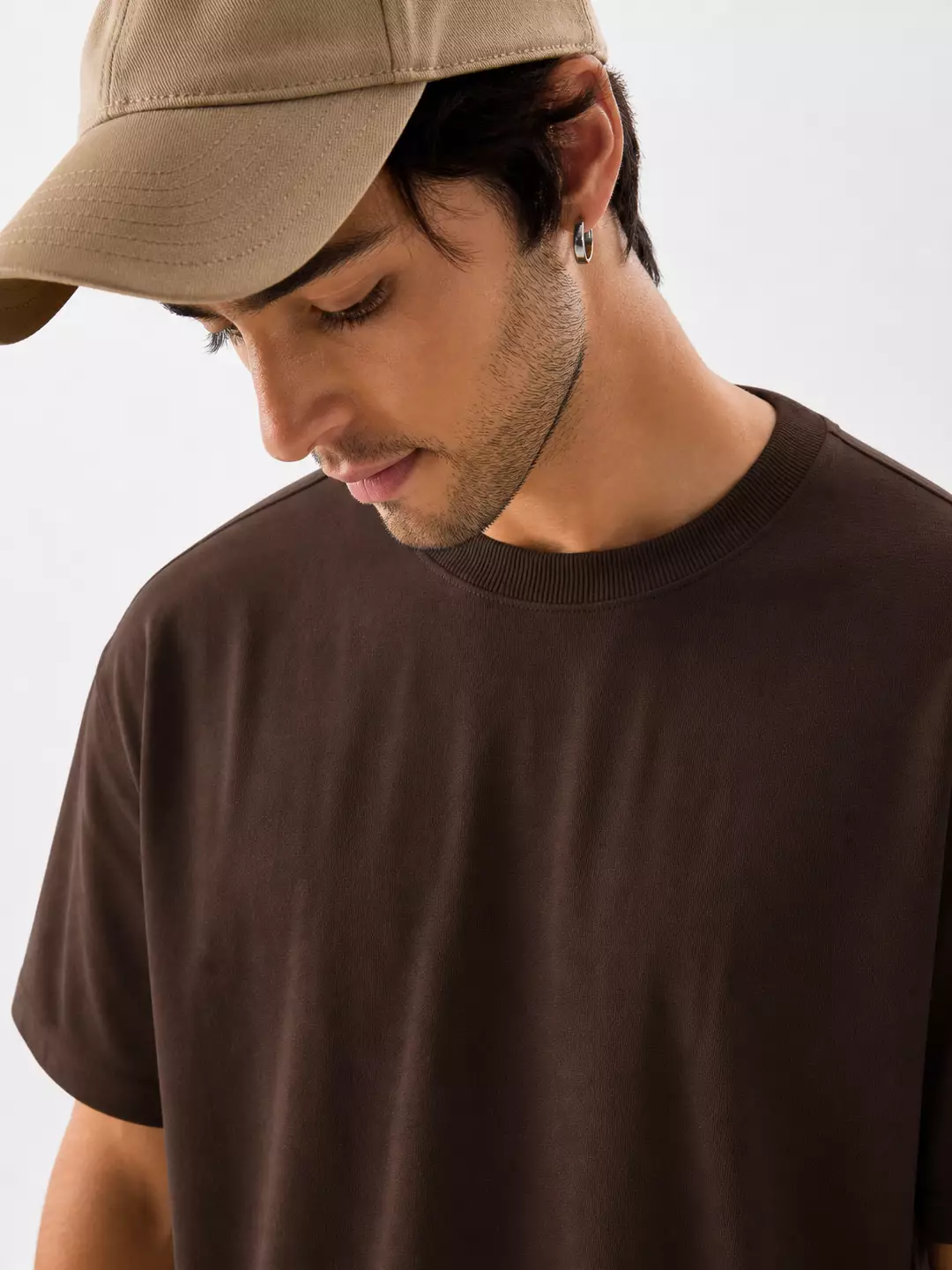 solid-dark-brown-drop-shoulder-oversized-tshirt-men