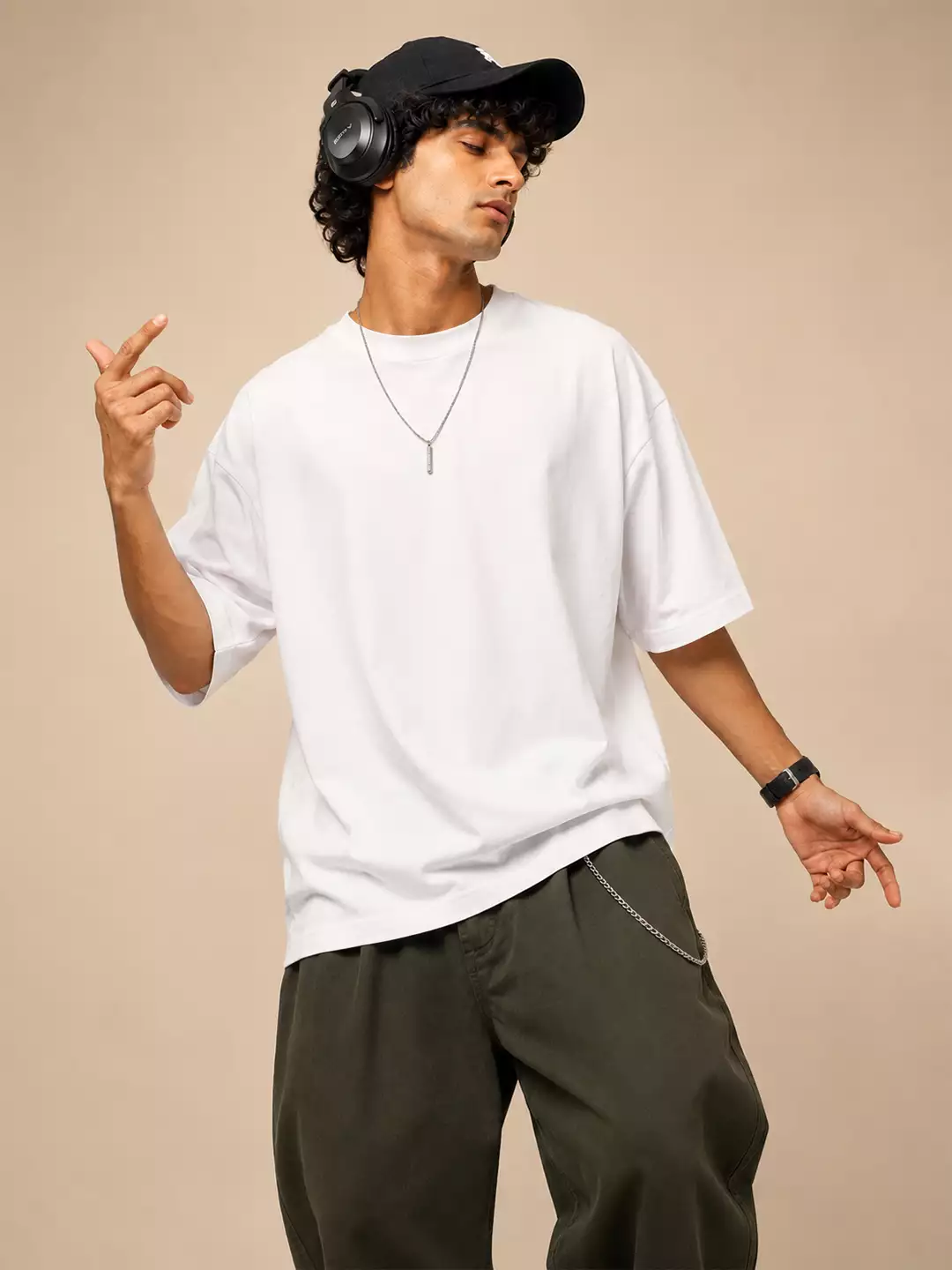 White Essential Oversized Tee - Image 2
