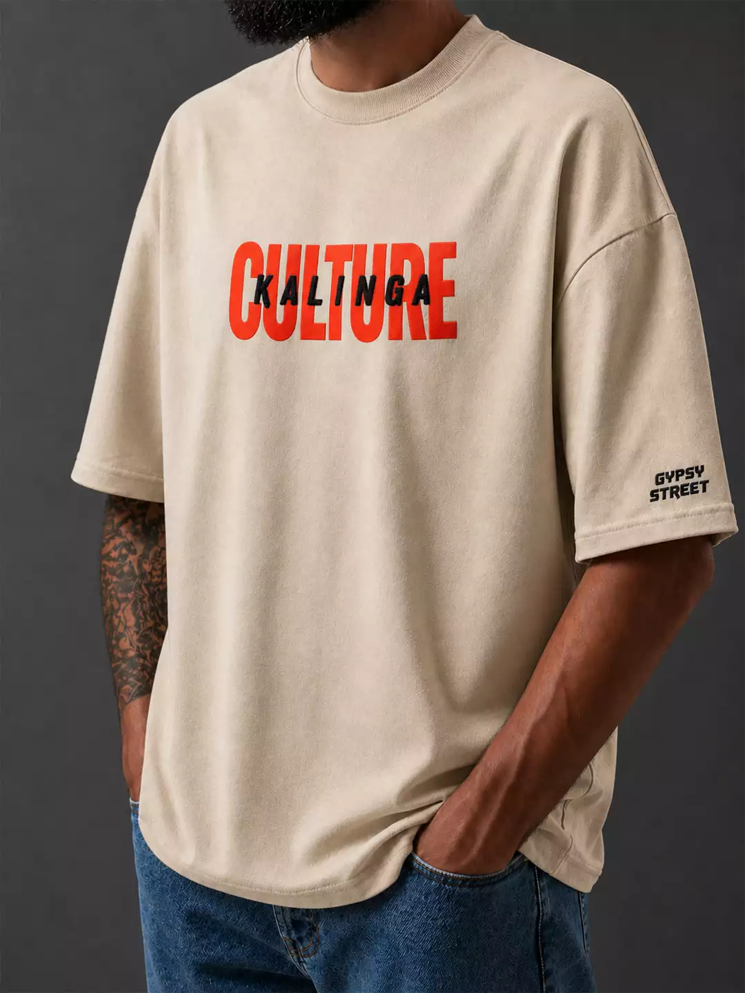 Kalinga Culture Oversized Tee . Rooted in Odisha. Styled for the streets.