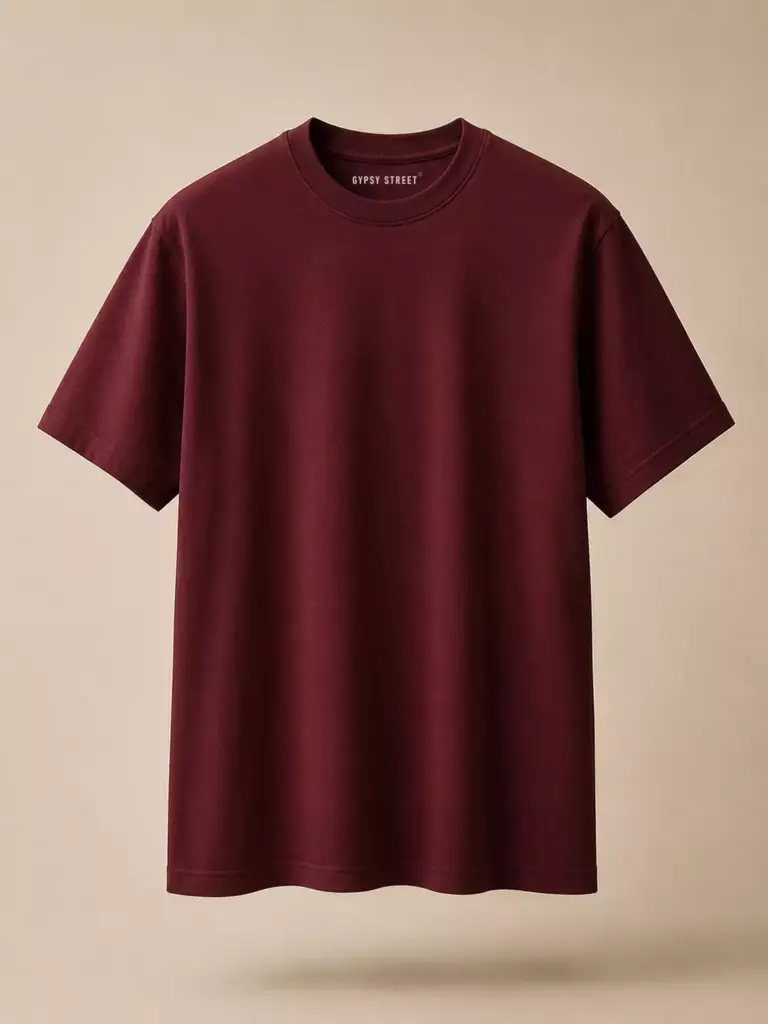 CORE – Vintage Wine Regular Tee solid-plain-regular size