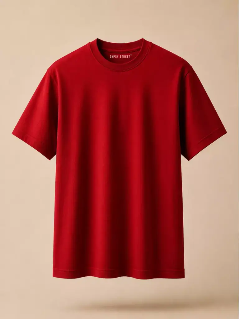 CORE – Scarlet Red Regular Tee egular-size-tshirt-unise